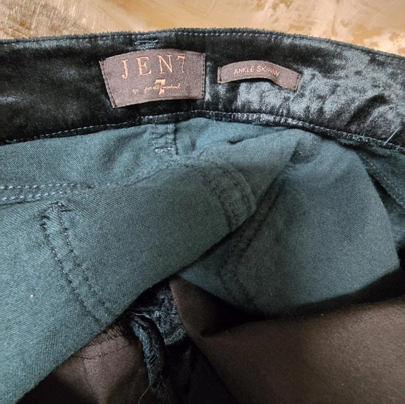 Jen7 by 7 for All Mankind - Velvet Ankle Skinny Jeans - Green - Plus Size 18 - Picture 13 of 16